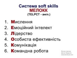 Система soft skills навичок - МЕЛОКК / TELPCT